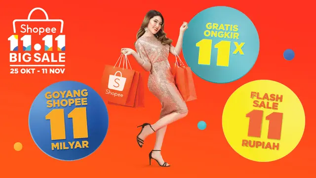 Shopee 11.11 Big Sale, Puncaknya Promo Besar-besaran untuk Para Penggila Belanja Online
