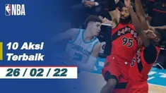 Berita video 10 aksi terbaik NBA pada 26 Februari 2022, salah satunya aksi Kelly Oubre Junior.