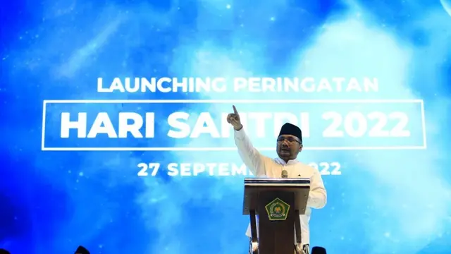 Launching hari santri 2022 di UIN KH Abdurrahman Wahid, Pekalongan, Jawa Tengah. (Foto: kemenag.go.id)