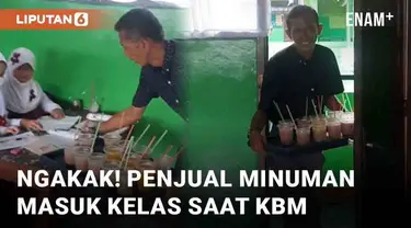 Tingkah anak terkadang nyeleneh dan sulit ditebak orang dewasa. Seperti dialami guru SD berikut ini yang viral di media sosial. Ketika hendak mengajar, sang guru dikejutkan kedatangan penjual minuman ke dalam kelas.