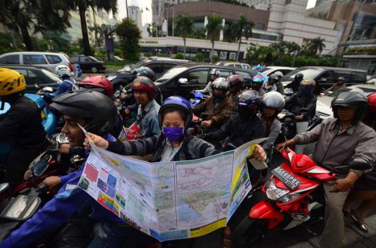 Polisi bagikan peta jalur mudik gratis