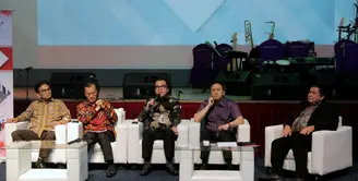 Malam Anugerah Bakti Musik Indonesia digelar di Lotte Shopping Avenue, Jakarta Selatan, Kamis (17/3/2016). (Adrian Putra/Bintang.com)