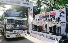 Mudik Gratis PSI, Kaesang Pangarep Lepas 11.800 Pemudik dengan 200 Bus