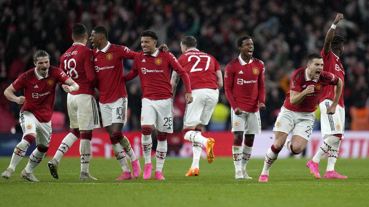 Foto: MU Susul Manchester City ke Final Piala FA, Taklukkan Brighton Melalui Babak Adu Penalti