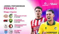 Jadwal Eredivisie 2026/27 Week 1: PSV, Ajax, Hingga Derby Rotterdam di Vidio