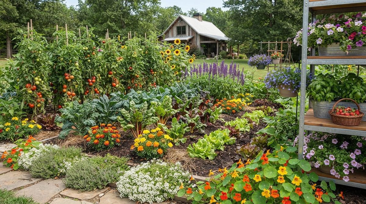 Tips Menggabungkan Tanaman Sayur dan Bunga dalam Satu Halaman