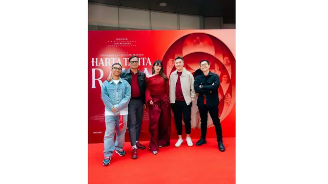 Potret Raisa di Premier Film ‘Harta Tahta Raisa’