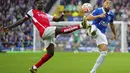 Arsenal sukses mengalahkan tuan rumah Everton dengan skor 1-0. (AP Photo/Jon Super)