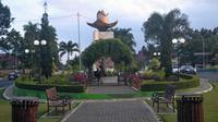 Taman di tengah kawasan Ijen Boulevard, salah satu icon heritage di Kota Malang, Jawa Timur (Zainul Arifin/Liputan6.com)