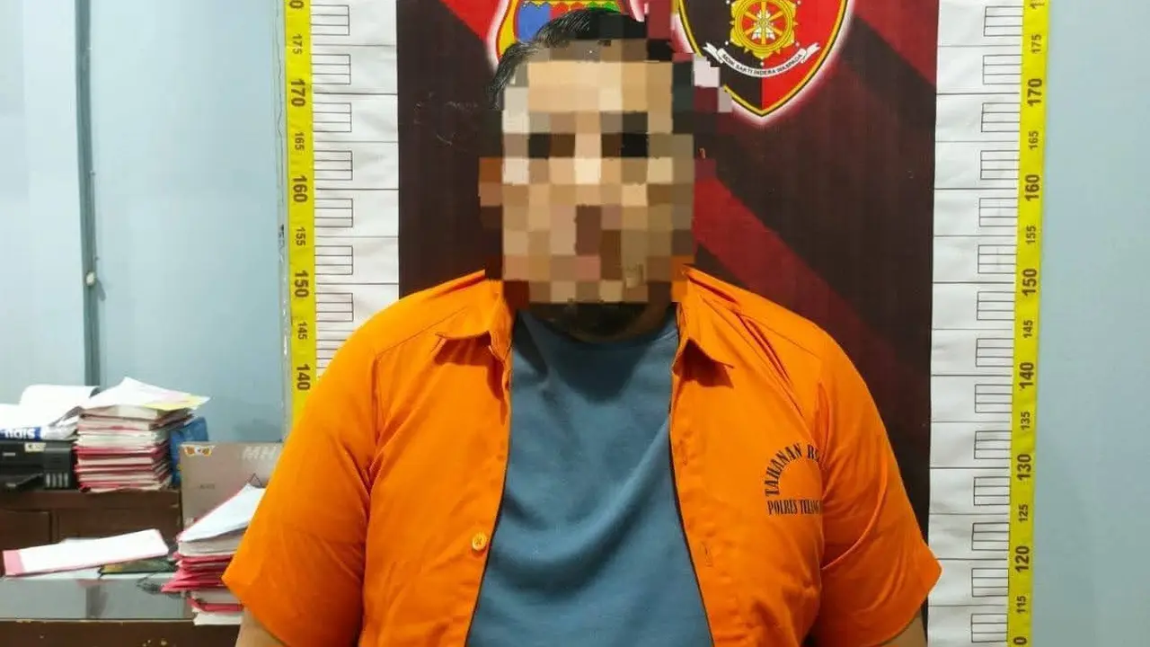 Tersangka pemerkosaan sesama jenis terhadap ABG laki-laki di Tulang Bawang, Lampung.