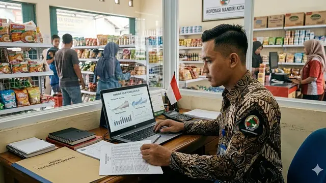 Ilustrasi mengelola minimarket