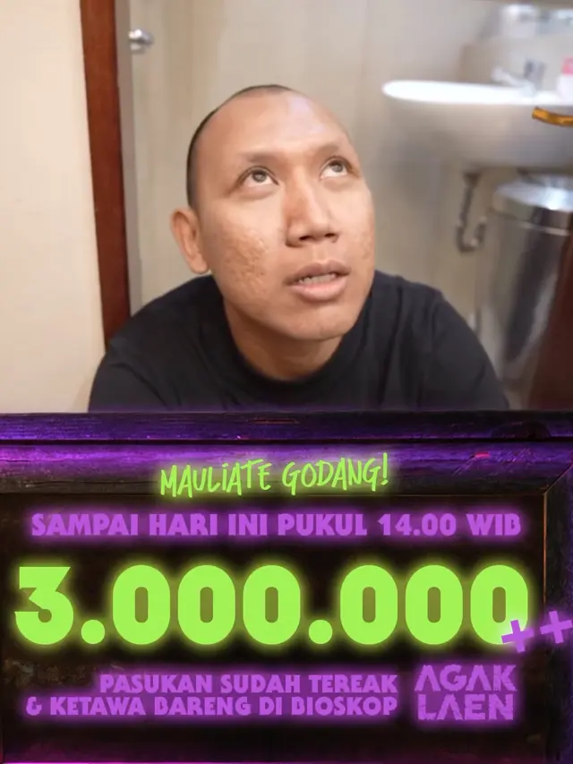 Film Agak Laen meraih 3 juta penonton. (Foto: Dok. Instagram @ernestprakasa)