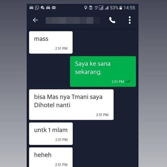 6 Chat Ojek Online dengan Penumpang Ini Bikin Mikir Aneh-Aneh