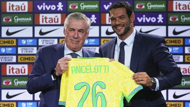 Foto: Perkenalan Carlo Ancelotti sebagai Pelatih Anyar Brasil