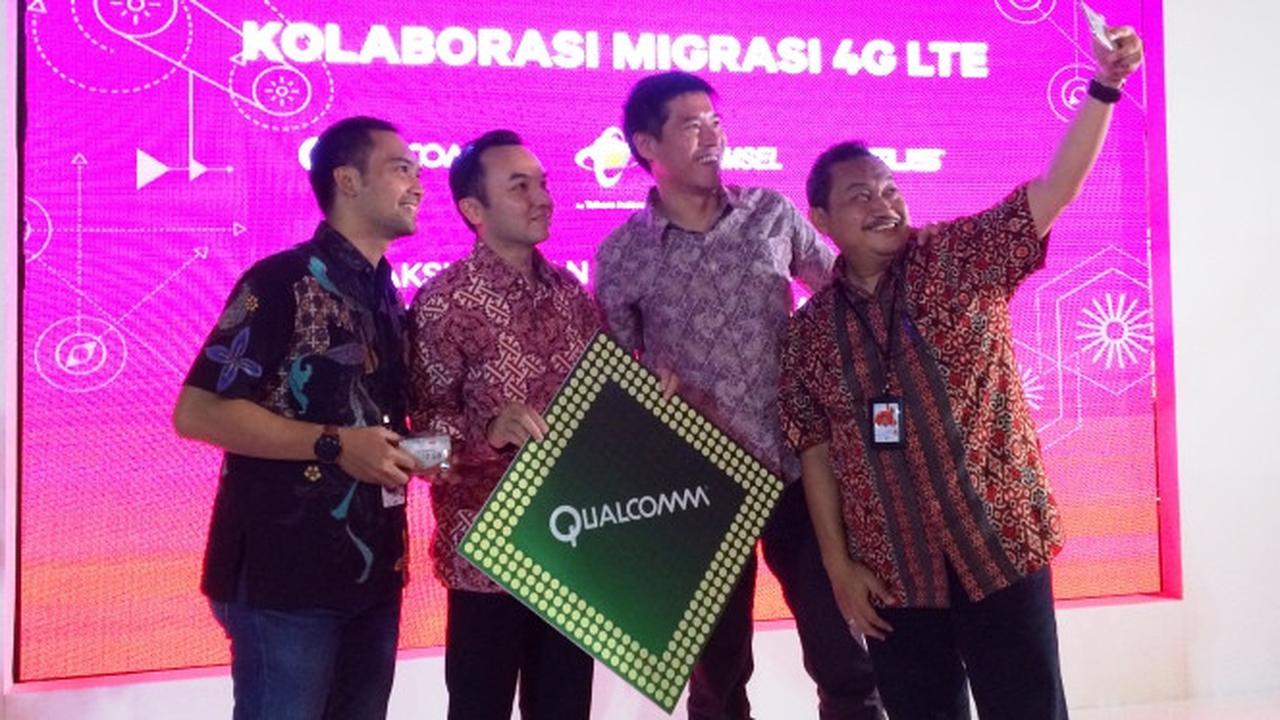 Qualcomm, Telkomsel, dan Asus merilis program product bundling untuk mendorong masyarakat Indonesia beralih menggunakan layanan 4G LTE