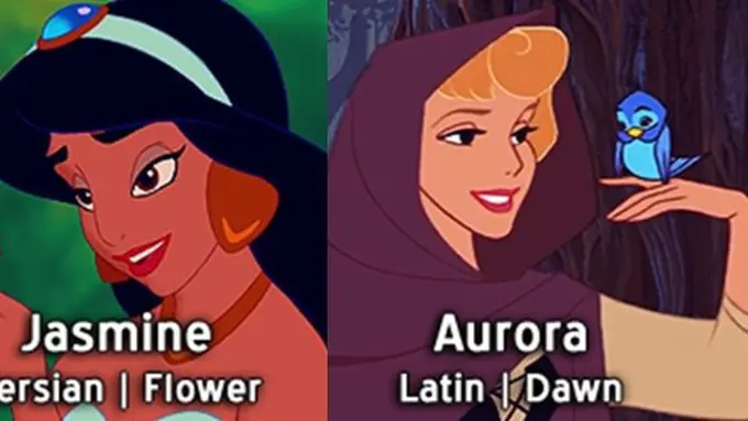 Arti nama-nama puteri Disney/copyright designtaxi.com