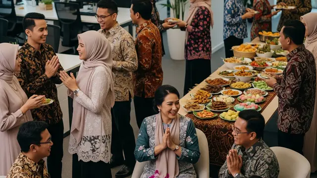 Permainan Seru Saat Halalbihalal di Kantor
