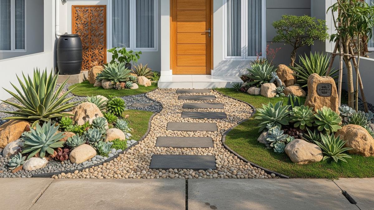 15 Model Teras Sempit Rumah Subsidi Asri dengan Tanaman Murah