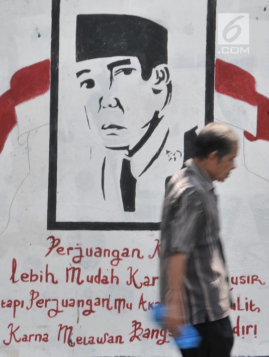 Foto Warna Warni Mural Hut Kemerdekaan Ri News Liputan6 Com