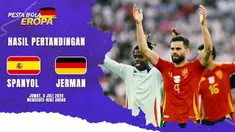 Berita video Timnas Spanyol berhasil menang tipis 2-1 atas Timnas Jerman di babak perempat final Euro 2024. Gol Mikel Merino di babak tambahan waktu bawa Tim Matador lolos ke semi final.