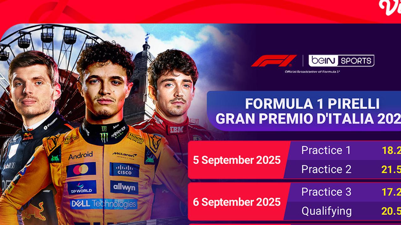 Nonton F1 Italia Grand Prix 2025 Eksklusif di Vidio