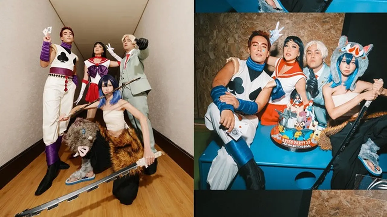6 Potret Seleb di Ulang Tahun ‘Geng Aries’, BCL Cosplay Jadi Sailor Moon