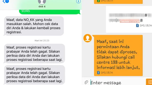 Registrasi kartu SIM