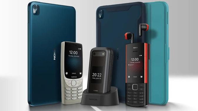 <p>Nokia 8210 4G, Nokia 2600 Flip, hingga Nokia T10. (Doc: HMD Global)</p>