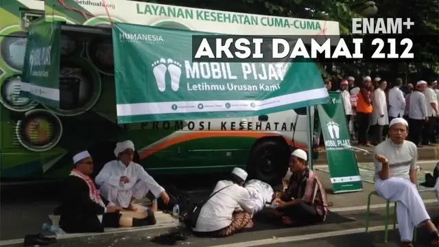 ENAM PLUS:  Relawan Mendirikan Posko Bantuan Untuk Aksi Damai 212
