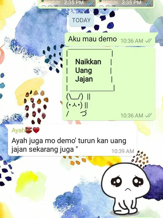 Aksi Demo Kenaikan Uang Jajan ala Netizen Ini Bikin Ketawa Geli