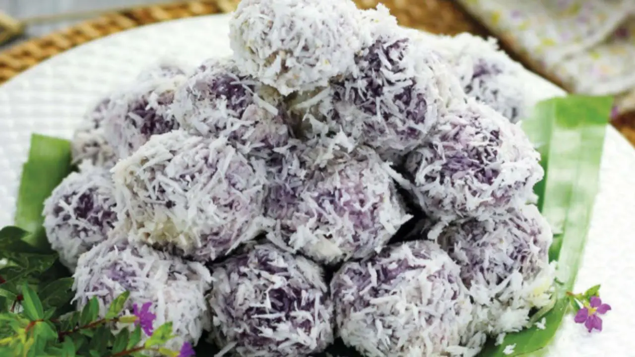 Resep Klepon Ubi Ungu.