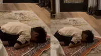 Arie Untung Unggah Video Anaknya Lama Bersujud Saat Salat: Banyak Permintaan Kayaknya