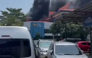 Gedung Bea Cukai Batam Kebakaran
