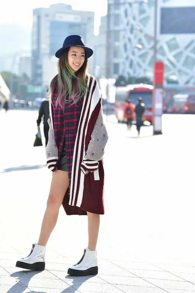 Street style ala Korea ini bikin penampilan trendi dan keren. (sumber foto: koreanmodel.tumblr.com/pinterest)
