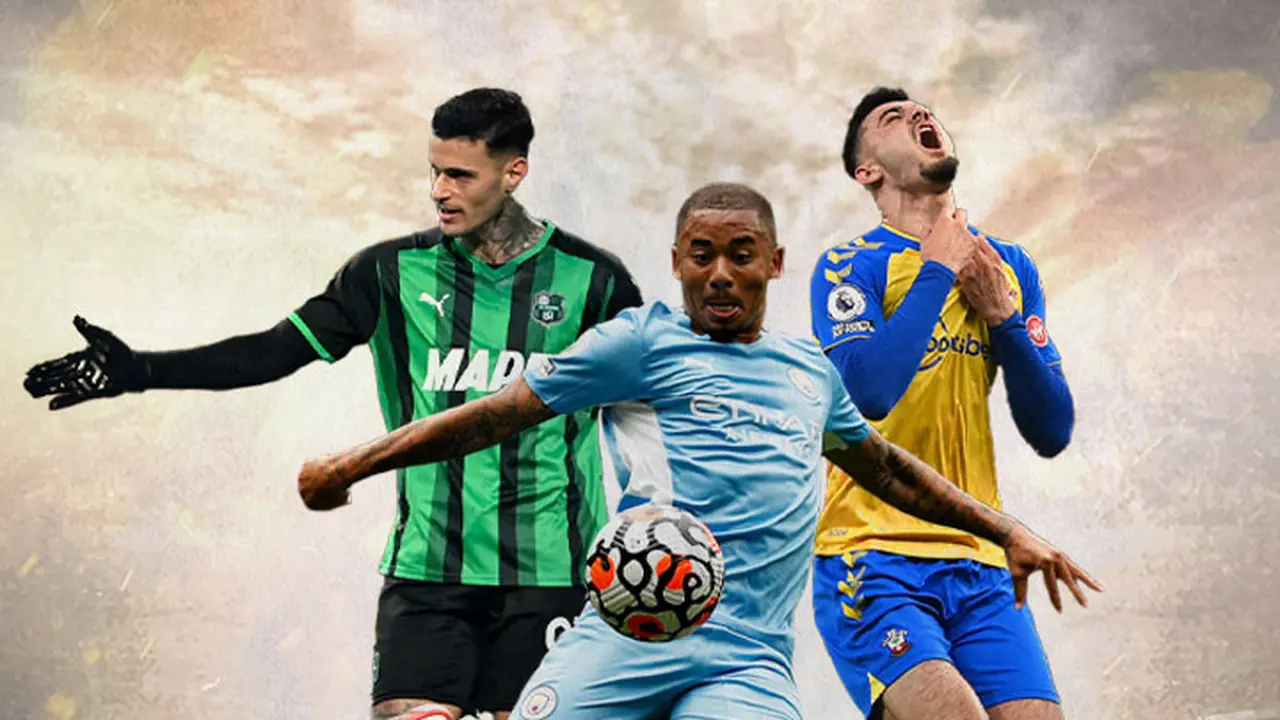 Ilustrasi - Gianluca Scamacca, Gabriel Jesus, Armando Broja