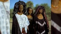 Wanita muda suku Wodaabe. (Sumber Wikimedia Commons)