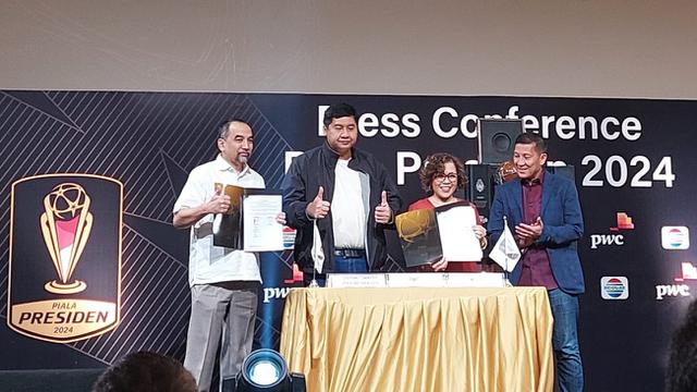 Konferensi pers Piala Presiden 2024