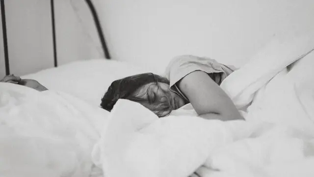 Ilustrasi orang tidur.