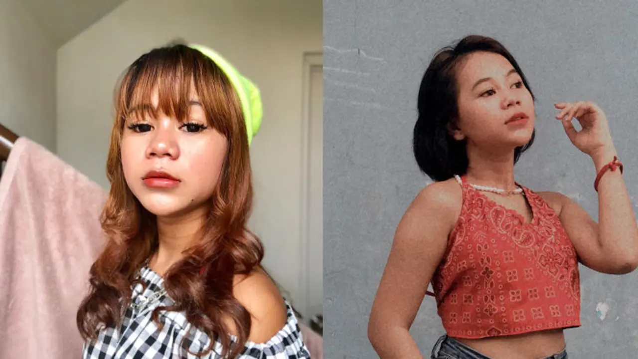 Potret Cimoy Nuraini Dengan Rambut Pendek