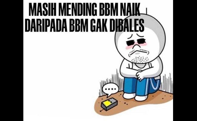 Salah satu meme lucu kenaikan BBM | gambar copyright merdeka.com