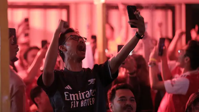 Foto: Roaring Night Liverpool vs Arsenal Penuh Sesak dan Meriah dengan Kehadiran  Komunitas Arsenal Indonesia
