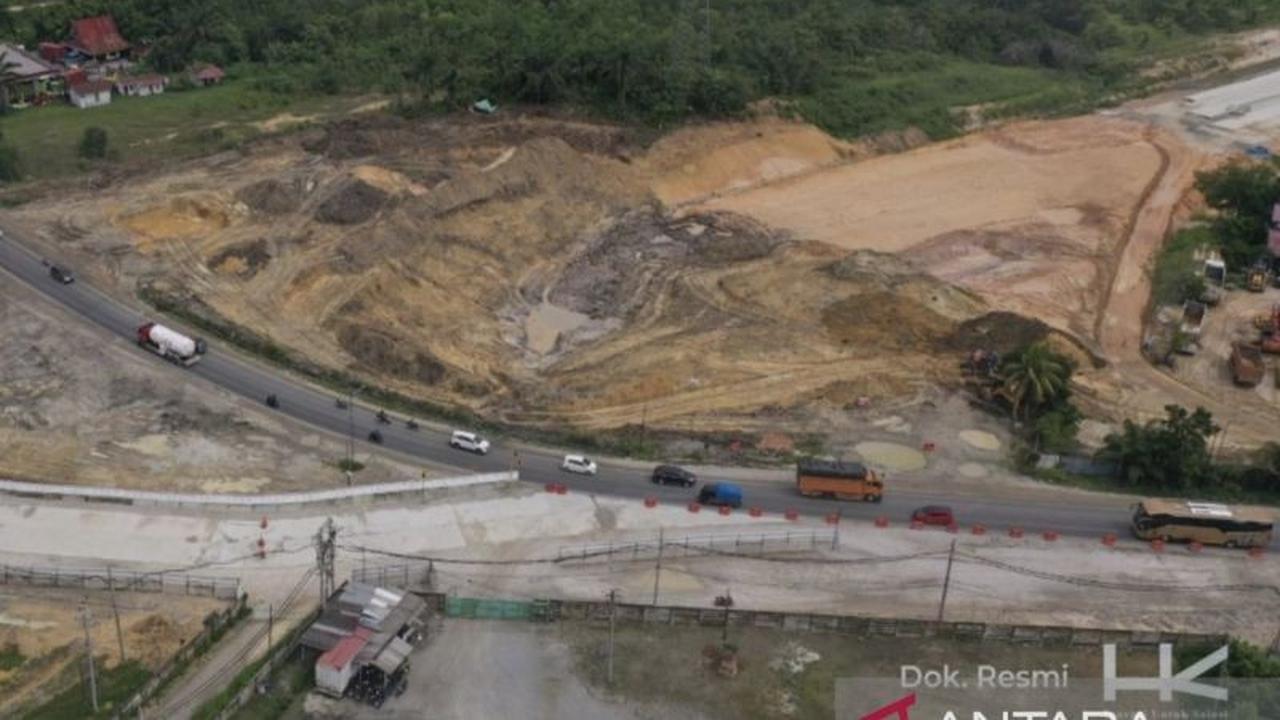 Hutama Karya Alihkan Lalu Lintas Pekanbaru untuk Pembangunan Jembatan Overpass Tol Lingkar