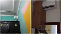 6 Potret Cara Berbagi AC Ini Kocak Banget, Hawa Dinginnya Dibagi Dua