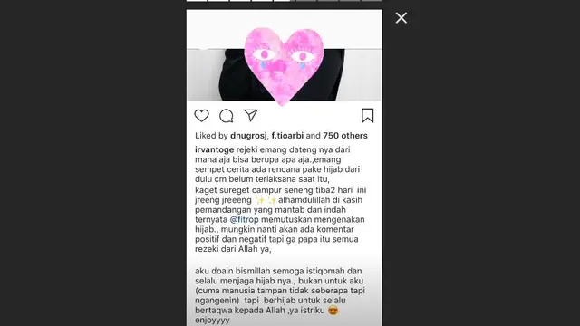 Suami Fitri Tropica komentari keputusan sang istri
