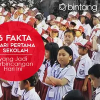 Menteri Pendidikan dan Kebudayaan (Mendikbud) Anies Baswedan mengimbau para orangtua untuk mengantar anak mereka di hari pertama sekolah. (Via: 