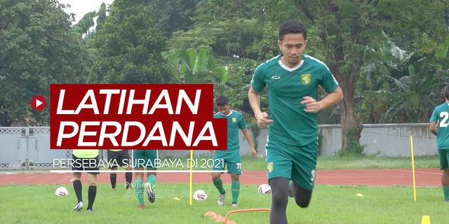 VIDEO: Latihan Perdana Persebaya Surabaya di 2021, Pemain-Pemain Baru Sudah Ikut
