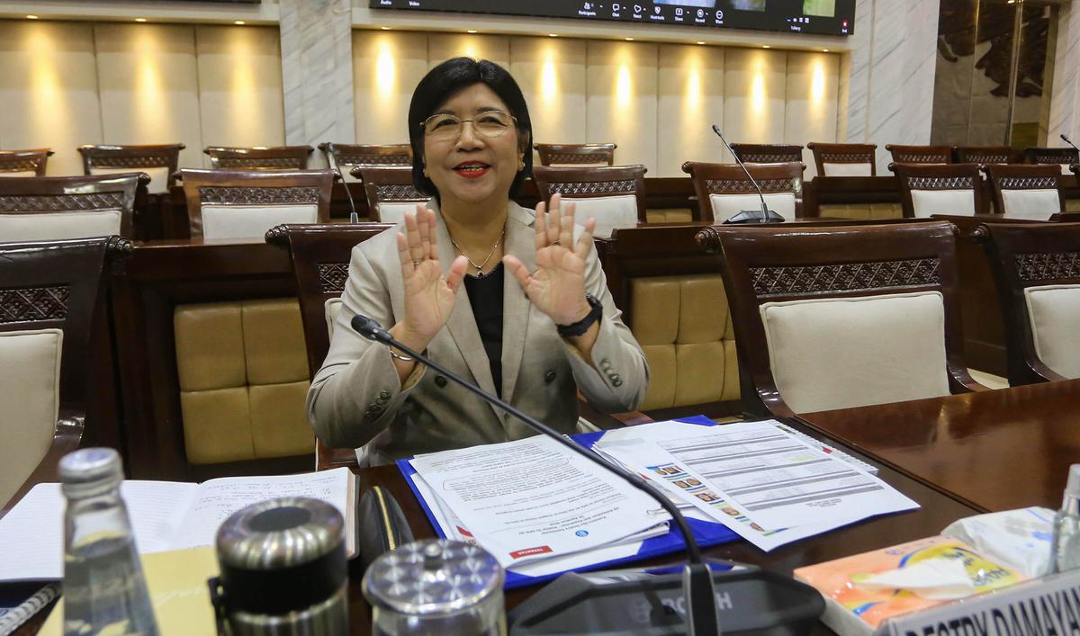 Destry Damayanti Jalani Fit and Proper Test Calon Gubernur BI
