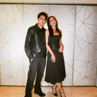 Cara styling couple outfit ala Maxime Bouttier dan Luna Maya dengan leather outfit. [@lunamaya].