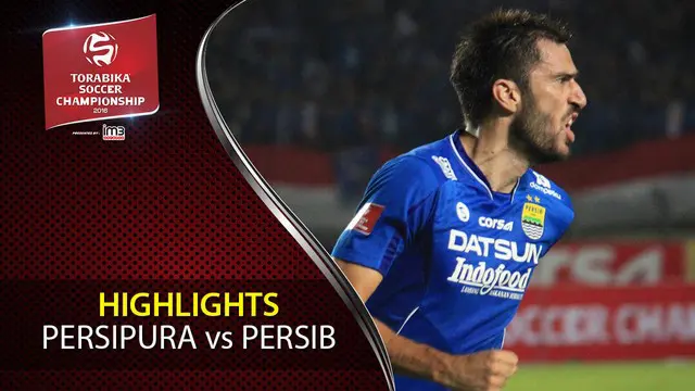 Video highlights TSC 2016 antara Persipura Jayapura Vs Persib Bandung yang berakhir dengan skor 0-2 di Stadion Mandala, Jayapura.