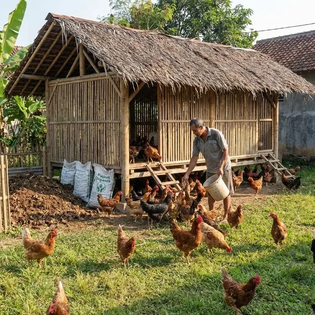 Ternak Ayam Kampung di Lahan 100 Meter Persegi
